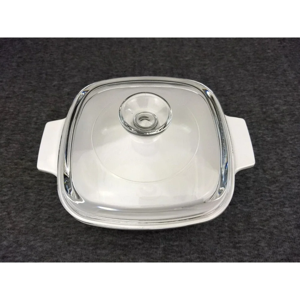 Corning Ware Blue Dusk Floral Casserole Dish A-1.5L Tab Handle Pyrex Lid Vtg USA